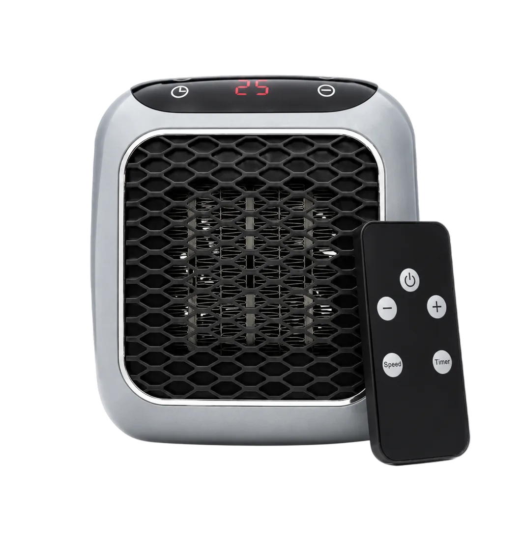 RapidHeat heater front panel with display, timer and minus buttons